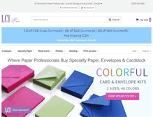 Tablet Screenshot of lcipaper.com